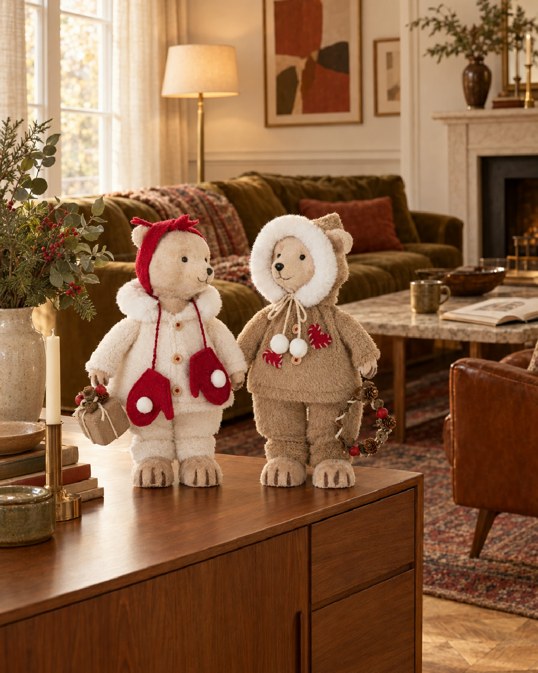 Le salon, le soir de Noël